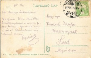 1915 Nagyvárad, Oradea ; pályaudvar, vasútállomás, gőzmozdony, vonat. Vasúti levelezőlapárusítás 2-1915. ...