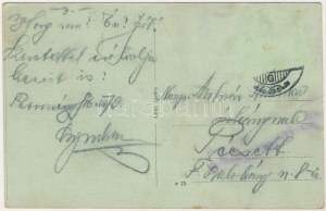 1916 Petrozsény, Petroseni, Petrosani; M. kir. dohányáruda, Szüszer Bernát és fia üzlete. Adler kiadása / tabakový obchod ...