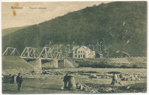 1914 Ratosnya, Rotosnya, Rastolita; vasútállomás. Heiter Gy. fényképész felvétele / železničná stanica (Rb...