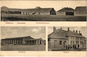 Szászsebes, Mühlbach, Sebesul Sasesc, Sebes; Kavalleriestallungen, Reitschule, Kantine / Katonai lovas laktanya...
