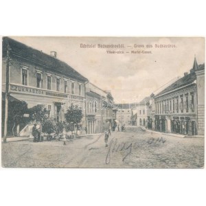1911 Szászváros, Broos, Orastie; Eisenburger kávéház és cukrászda, Oprean Szilveszter üzlete. B. Stelescu kiadása ...