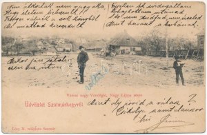 1903 Szatmárhegy, Viile Satu Mare; Városi nagy vendéglő, Nagy Lippa része (Nagylippa). Lövy M. tulajdona / Restaurant ...