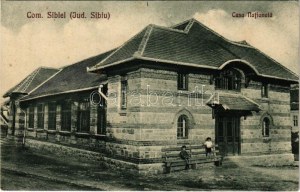 Szibiel, Bodapataka, Budenbach, Sibiel (Szeben); Casa Nationala. Edit. I. Dadarlat / Nemzeti ház ...