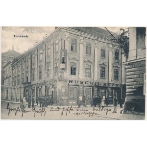 1905 Temesvár, Timisoara; Ruschil Rezső üzlete és saját kiadása / Verlagsgeschäft (EK)