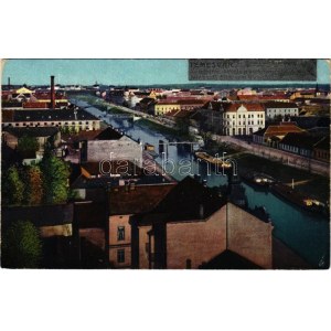 Temesvár, Timisoara; Józsefváros, kilátás a víztoronyból / Josefstadt, Blick vom Wasserturm / Iosefin...