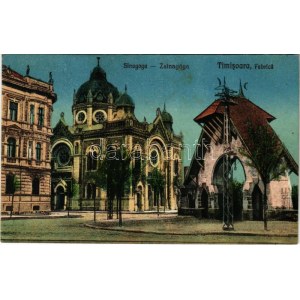 Temesvár, Timisoara ; Fabrica, Sinagoga / Gyárváros, zsinagóga / synagogue (fl)