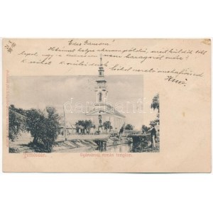 1901 Temesvár, Timisoara; Gyárváros, román templom. Polatsek-féle kiadása / Tkanina, kościół rumuński (EK...