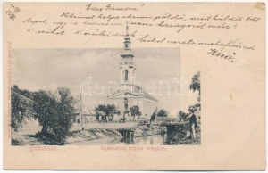 1901 Temesvár, Timisoara; Gyárváros, román templom. Polatsek-féle kiadása / Stoff, rumänische Kirche (EK...