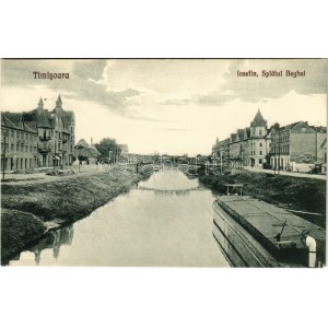 Temesvár, Timisoara; Iosefin, Splaiul Beghei / Józsefváros, Béga csatorna. Galambos 1925. Nr. 16. ...