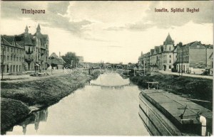 Temesvár, Timisoara; Iosefin, Splaiul Beghei / Józsefváros, Béga csatorna. Galambos 1925. N. 16. ...