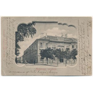 1901 Temesvár, Timisoara ; Városháza. Polatsek kiadása / hôtel de ville. Art nouveau (EK)