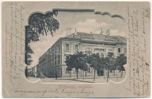 1901 Temesvár, Timisoara; Városháza. Polatsek kiadása / ratusz. Secesja (EK)