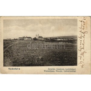 1914 Várdotfalva, Vardotfalau (Csíkszereda, Miercurea Ciuc); árvaház, klastrom, tanítóképző / sierociniec, klasztor ...