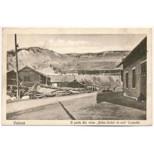1929 Vulkán, Zsivadejvulkán, Vulcano; bánya / O parte din mina Valea Jiului de sus Crevedie / miniera (fl...