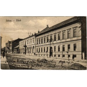 1921 Zilah, Zalau; Scoala civila pentru fete / Leányiskola. Seres kiadása / dievčenská škola (fl)