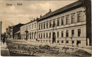 1921 Zilah, Zalau; Scoala civila pentru fete / Leányiskola. Seres kiadása / Scuola femminile (fl)