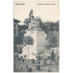 1915 Bártfafürdő, Bardejovské Kúpele, Bardiov, Bardejov; Erzsébet királyné (Sissi) szobor ...