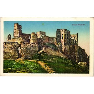 Beckó, Beczkó, Beckov ; várrom / Hrad Beckov / ruines du château