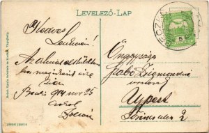 1914 Beckó, Beczkó, Beckov; Beckó vára. Brück Gyula felvétele és kiadása / Hrad Beckov / castle ruins (fa...