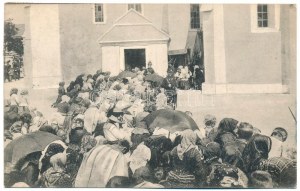1913 Héthárs, Lipany, Lipjany; A romai katolikus templom 400 éves fennállásának jubileuma, ünnepi szent mise alatt...