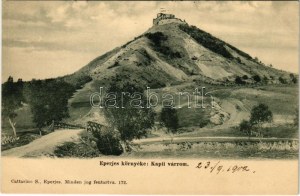 1902 Kapi, Kapusany; Eperjes környéke, várrom, híd. Cattarino Sándor kiadása / Kapusiansky hrad ...