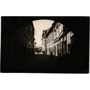 1943 Kassa, Košice; utca, üzletek / street view, shops. Győri és Boros foto (EB)