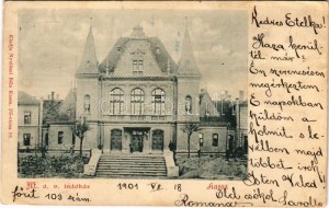 1901 Kassa, Kosice; MÁV indóház, vasútállomás. Nyulászi Béla kiadása / stazione ferroviaria (Rb)
