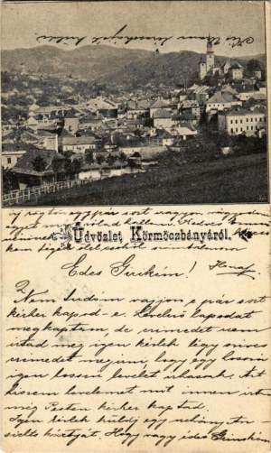 1899 (Vorläufer) Körmöcbánya, Kremnitz, Kremnica;