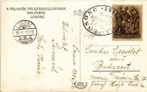 1938 Losonc, Lucenec; bevonulás, Éljen Nagy-Magyarország / Einzug der ungarischen Truppen + 