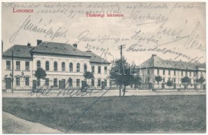 1914 Losonc, Lucenec; Tüzérségi laktanya. Redlinger Ignác kiadása / koszary artylerii wojskowej (fl...