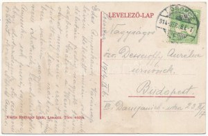 1914 Losonc, Lucenec; Tüzérségi laktanya. Redlinger Ignác kiadása / caserma di artiglieria militare (fl...