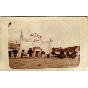 1914 Losonc, Lucenec; Apolló színház, mozi, Kohn Samu üzlete / kino, sklep. zdjęcie (EK)