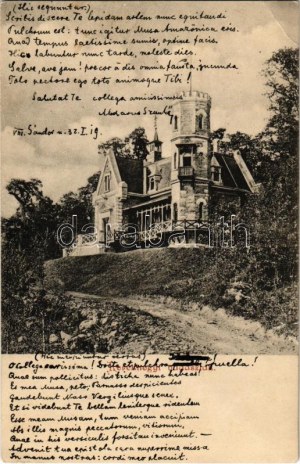 1902 Nagyszalánc, Nagy-Szaláncz, Szalánc, Salanc, Slanec (Kassa); Kerekhegyi vadászlak, kastély / castello di caccia ...