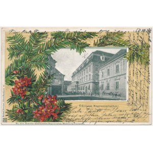1901 Nagyszombat, Tyrnau, Trnava; Érseki főgimnázium. Horovitz Adolf kiadása. Rafael Neuber / Gymnasium...