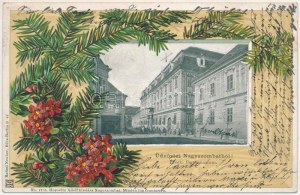 1901 Nagyszombat, Tyrnau, Trnava ; Érseki főgimnázium. Horovitz Adolf kiadása. Rafael Neuber / lycée...