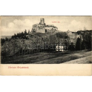 Ólubló, Ó-Lubló, Stará Lubovna ; Lublói várral. Grün Teofil kiadása / Lubovniansky hrad / castle (EK...