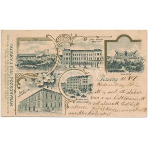 1899 (Vorläufer) Pozsony, Pressburg, Bratislava; Vár, állami felsőbb leányiskola, Notre Dame...