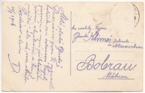 1916 Pöstyén, Piestany; Tüköri Villa, Ferenc József út, Mészáros Tivadar üzlete / Villa, Straßenansicht, Geschäft (Rb...