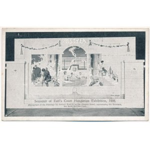 Pöstyén, Pistyan, Piestany; Basch Árpád festményei a pöstyéni fürdőről az 1908-as londoni Magyar Kiállításon ...