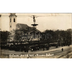 Rimaszombat, Rimavská Sobota; Oslava dne 7. III. 1928. / ünnepség / celebrazione. foto (fl)