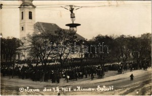 Rimaszombat, Rimavská Sobota; Oslava dňa 7. III. 1928. / ünnepség / oslava. foto (fl)