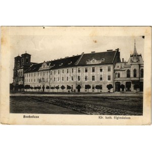 1915 Szakolca, Uhorská Skalica (Nyitra); Kir. katolikus főgimnázium. Prikarszky Nándor kiadása ...