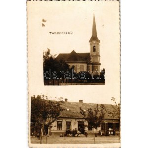 1939 Tardoskedd, Tvrdosovce; Római katolikus templom, Vendéglő, Csirik Pál üzlete / Chiesa cattolica, ristorante, negozio...