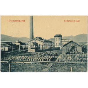 1909 Turócszentmárton, Turciansky Svaty Martin; Kőolajfinomító gyár. W.L. Bp. 5895. G. / rafineria ropy naftowej (fa...
