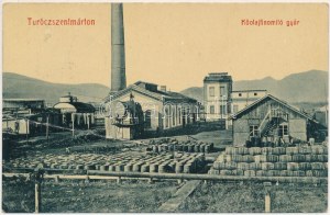 1909 Turócszentmárton, Turčiansky Svatý Martin; Kőolajfinomító gyár. W.L. Bp. 5895. G. / petrolejářská rafinerie (fa...