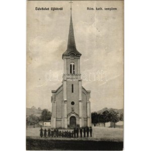 1915 Újlót, Lót, Velké Lovce (Érsekújvár, Nové Zámky); Római katolikus templom. Fogyasztási szövetkezet kiadása ...