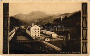 1917 Vihnye, Vyhne; Malátagyár. Joerges kiadása / Bierbrauerei, Malzfabrik (EK)