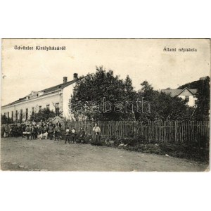 Királyháza, Koroleve; Állami népiskola / school (Rb)