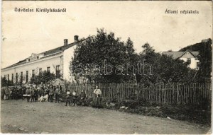 Királyháza, Koroleve; Állami népiskola / school (Rb)