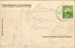 1915 Kőrösmező, Körösmező, Jaszinya, Jasina, Yasinia (Máramaros); Ruthének (ruszinok) munkában ...
